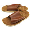 ISLAND SLIPPER LEATHER SANDAL COGNAC PTS705画像