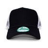 NEW ERA BLANK 9FORTY D-FRAME TRUCKER MESH CAP BLACKxWHITE画像