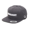 MACKDADDY LOGO SNAPBACK CAP "SECOND" DARK HEATHER/white MDAC-2010-2-HW画像