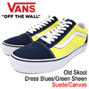 VANS Old Skool Dress Blues/Green Sheen Suede/Canvas VN0A38G1R1M画像