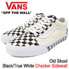VANS Old Skool Black/True White Checker Sidewall VN0A38G1QMI画像