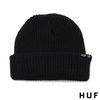 HUF USUAL BEANIE BLACK画像