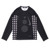 BLACK COMME des GARCONS × NIKE BIG DOT SWOOSH L/S TEE BLACK画像