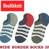 Healthknit WIDE BORDER SOCKS 3P 191-3486画像