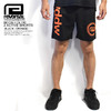 reversal NEON COLOR 2 ACTIVE SHORTS -BLACK/ORANGE- RV18SS038画像