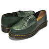Dr.Martens × STUSSY PENTON LOAFER GREEN MADE IN ENGLAND VIBRANCE CROCO 24359300画像