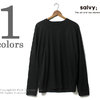 salvy; FINE WOOL JERSEY L/S TEE SV09-68M18C画像