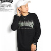 THRASHER TIGER FLAME CAMO L/S TEE -BLACK- TH83225B画像