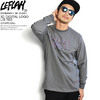 LEFLAH 3D DIGITAL LOGO L/S TEE -CHARCOAL- LEFLS21-1808SS画像