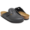 BIRKENSTOCK Boston SOFT FOOTBED BLACK / SMOOTH LEATHER REGULAR 0060411画像