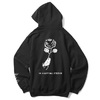 TOYPLANE × CLUCT ROSE HOODIE (BLACK) TPCT-SW02画像