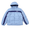 Supreme 18FW Stripe Panel Down Jacket LIGHT BLUE画像