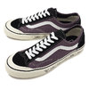 VANS SKULLS STYLE 36 DECON SF BLACK PLUM/MARSHMALLOW VN0A3MVLVLB画像