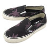 VANS SUMMER LEAF SLIP-ON SF BLACK/BLACK PLUM VN0A3MVDVT6画像