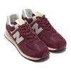 new balance ML574VLB BURGUNDY画像