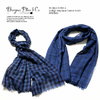 BURGUS PLUS Indigo Supima Cotton Stole BP19803画像