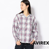 AVIREX FLARE SLEEVE CHECK SHIRT 6295013画像