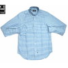 IKE BEHAR MF1301 L/S B.D GINGHAM CHECK SHIRTS WITHOUT FLAP blue画像