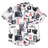 HUF HEADLINES S/S WOVEN SHIRT WHITE画像