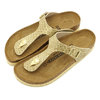 BIRKENSTOCK Gizeh Magic Snake Gold GC1011770画像