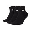 NIKE U NK EVERYDAY CUSH ANKLE 3PR BLACK/WHITE SX7667-010画像