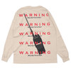 DREAM TEAM Warning Talkie L/S Tee SAND画像