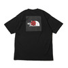 THE NORTH FACE S/S NATIONAL FLAG SQUARE LOGO TEE BLACK JAPAN NT31943-KJ画像