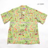 SUN SURF COTTON S/S OPEN SHIRT "HULA FESTA" by SHAG SS38189画像