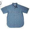 CORONA CS002S-19-01 NAVY 2POCKET S/S CHAMBRAY SHIRTS blue画像