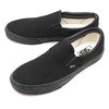 VANS CLASSIC SLIP-ON BLACK/BLACK VN000EYEBKA画像