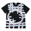 BLACK COMME des GARCONS CIRCLE CROSS LINE TEE BLACK画像