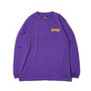 THRASHER LAME OVERLAY L/S T-SHIRT PURPLE/YELLOW TH83227画像