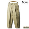 SCYE BASICS Selvedge Chino Pleated Wide Tapered Trousers 5119-83550画像