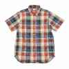 BURGUS PLUS S/S Indigo Check Regular Shirt HBP-331画像