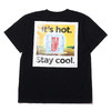 COCA-COLA BILLIONAIRE BOYS CLUB × ATMOS LAB IT'S HOT TEE BLACK BBC-COLA01画像