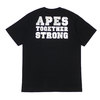 A BATHING APE 19AW CITY CAMO COLLEGE ATS TEE BLACKxWHITE 1F80110028画像