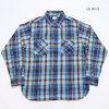 SUGAR CANE TWILL CHECK L/S WORK SHIRT SC28237画像