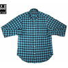 IKE BEHAR MF1501LB FREED0M FIT L/S B.D CHECK FLANNEL SHIRTS navy x blue画像