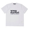 COMME des GARCONS BLACK MARKET LOGO S/S TEE WHITE画像