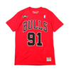 Mitchell & Ness N&N Trad T-Shirts #91 D.Rodman RED BNN319045-CBURD画像