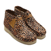 Clarks WALLABEE BOOT BRN ANIMAL PRINT 26146756画像