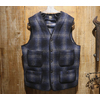 SUGAR CANE FICTION ROMANCE “21oz. WOOL CHECK CRUISER VEST” SC14540画像