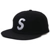 Supreme 19FW Wool S Logo 6-Panel BLACK画像