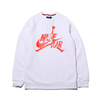 NIKE M J JUMPMAN CLASSICS CREW WHITE/INFRARED 23/INFRARED 23 BV6006-100画像