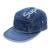 Supreme 19FW Top Logo Denim Camp Cap BLUE画像