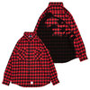 APPLEBUM Print Check Nel Shirt RED画像