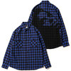 APPLEBUM Print Check Nel Shirt BLUE画像