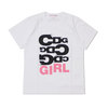 COMME des GARCONS GIRL CDG GIRL LOGO TEE WHITE画像