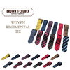 BROWN & CHURCH WOVEN REGIMENTAL TIE Made in U.S.A.画像