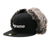 Supreme 19FW Earflap New Era BLACK画像